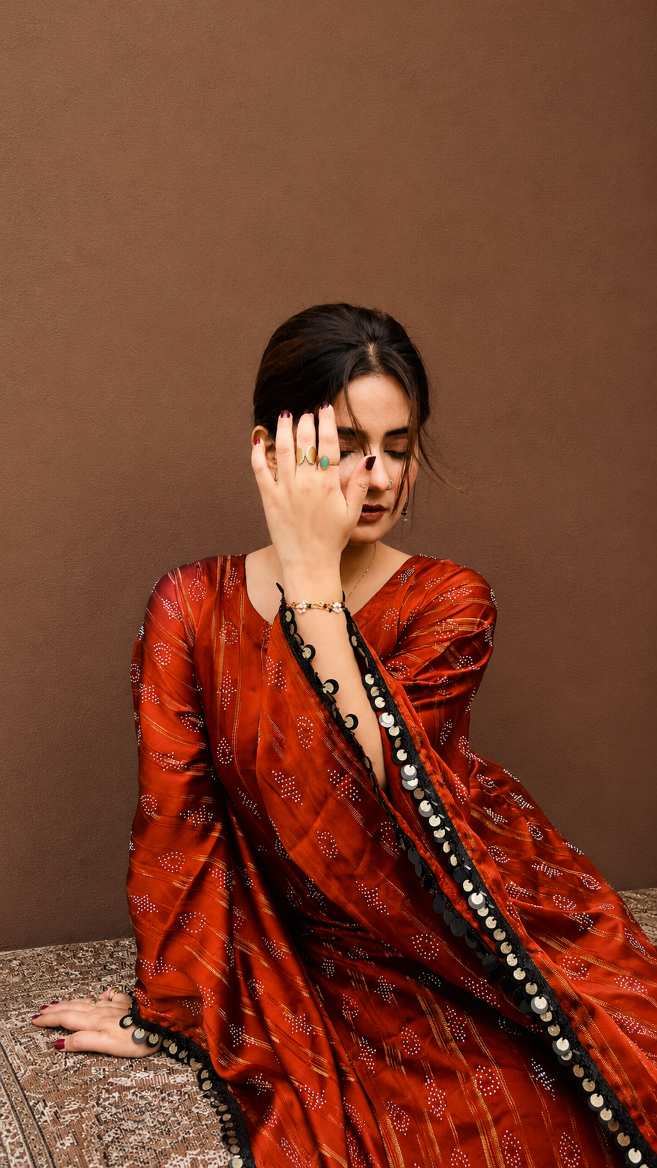 Butterfly Kaftan Burnt Orange