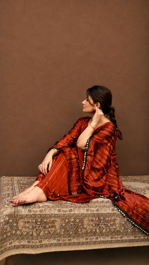 Butterfly Kaftan Burnt Orange