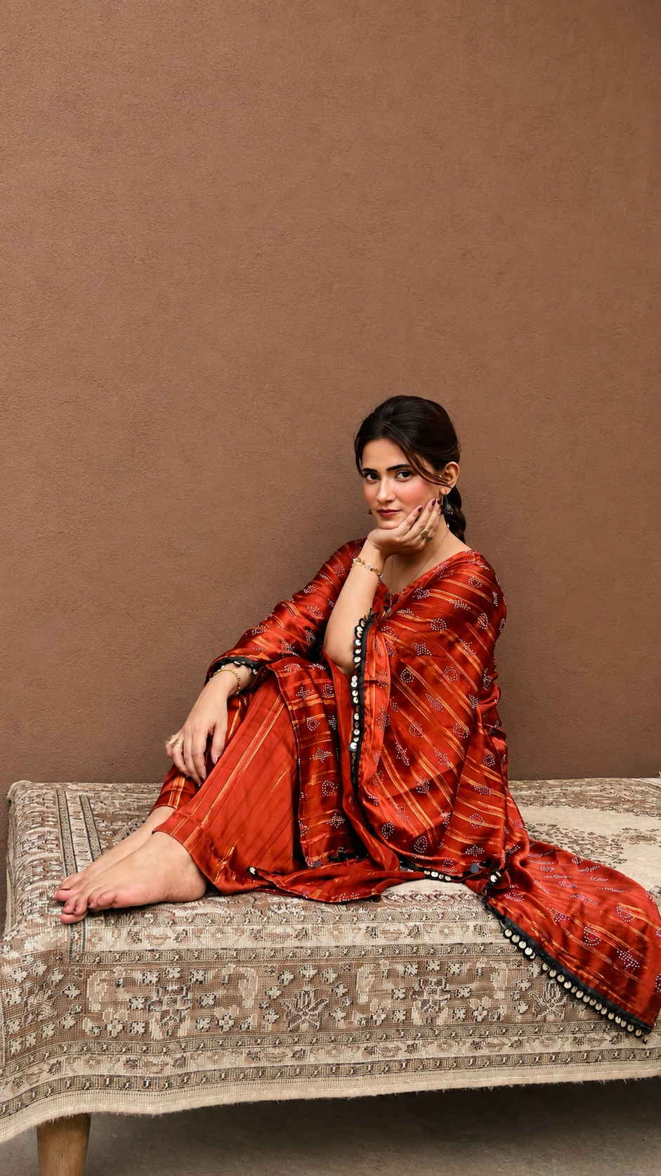 Butterfly Kaftan Burnt Orange