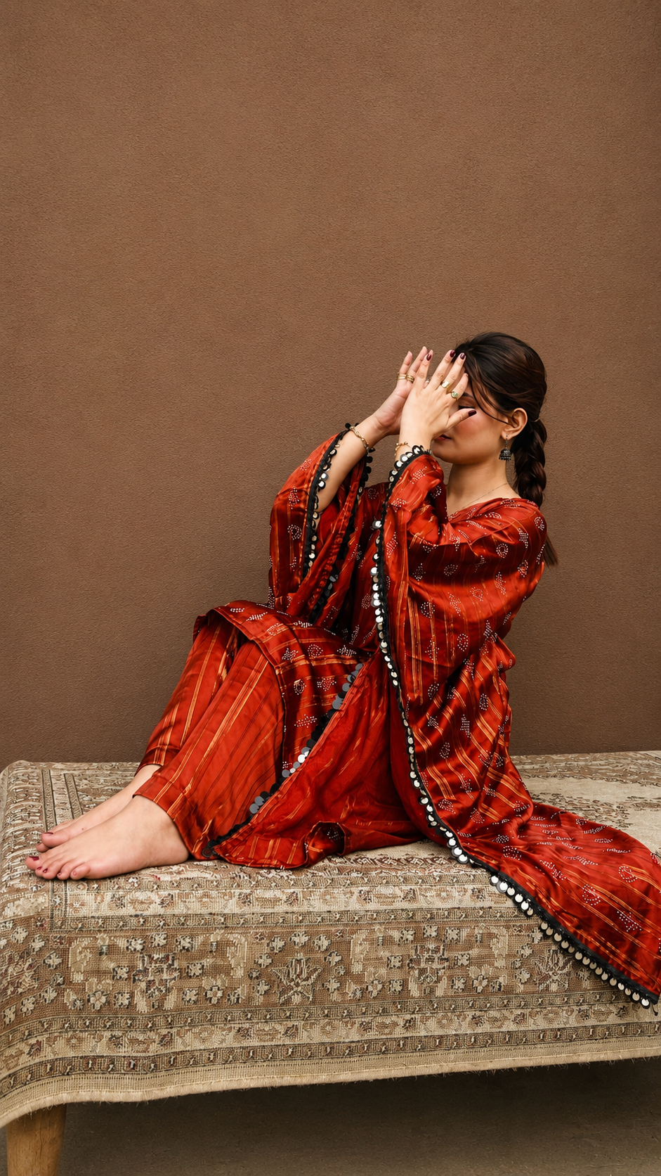 Butterfly Kaftan Burnt Orange