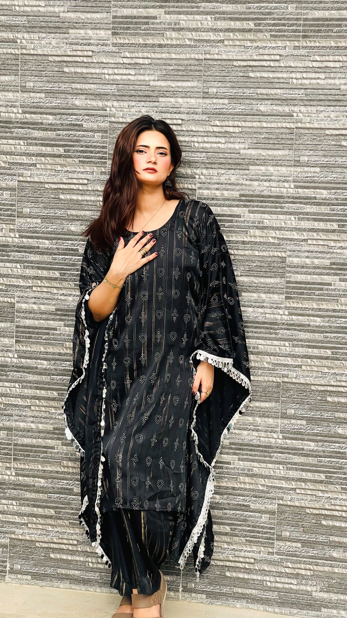 Butterfly Kaftan Black