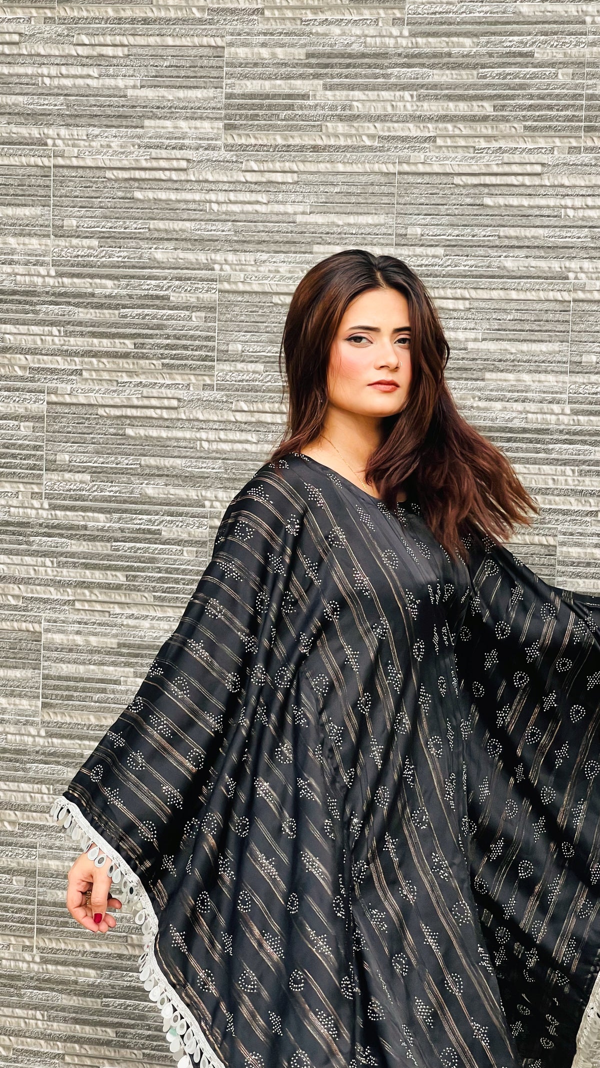 Butterfly Kaftan Black